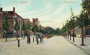 Netherlands Zaandam Gedempte Gracht Vintage Postcard 03.58