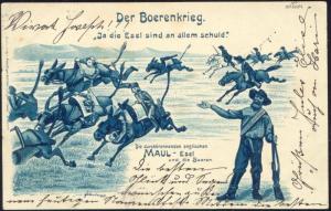 BOER WAR, Caricature, The (English) Donkeys should be Blamed for All (1899) (1)