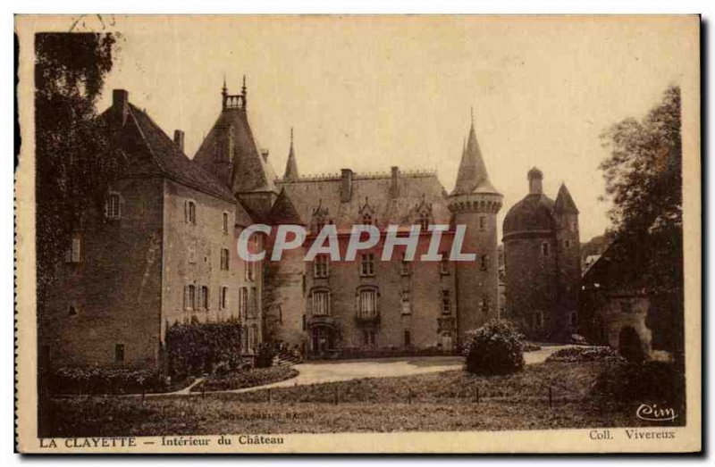 Old Postcard The shelf Interieur du Chateau