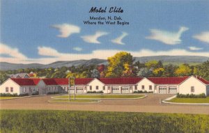 Mandan North Dakota Motel Elite Linen Vintage Postcard AA31701