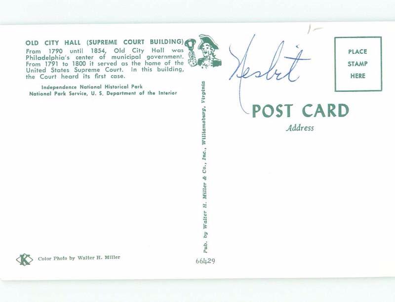 Pre-1980 OLD CITY HALL Philadelphia Pennsylvania PA E5226@