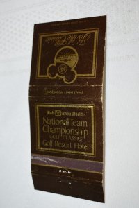 Walt Disney World National Team Championship Golf 30 Strike Matchbook Cover