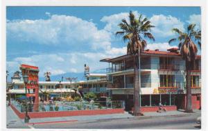 El Patio Del Mar Motel Pool Santa Barbara California postcard