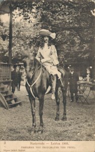 Netherlands Royalty Maskerade Leiden 1905 Vintage Postcard 07.59