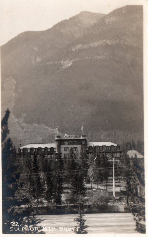 13570 Banff Hotel & Sulphur Mountain RPPC