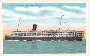 Steamer S S Florida Key West FL 1920s postcard