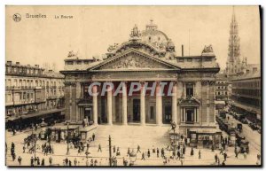 Old Postcard Brussels Stock Exchange
