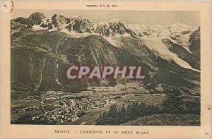 Old Postcard Savoie Chamonix and Mont Blanc