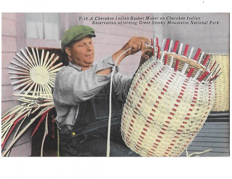 Cherokee Indian Basket Maker Great Smoky Mountain National  Park