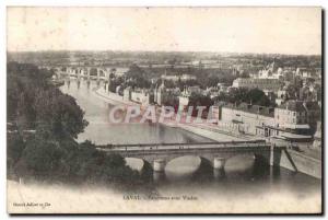 Old Postcard Laval overpass panorama