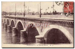 Postcard Old Stone Bridge Bordeaux