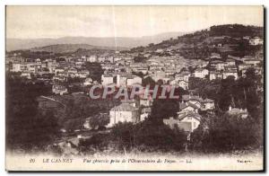 Old Postcard Le Cannet Vue Generale The decision Observatory Pezou
