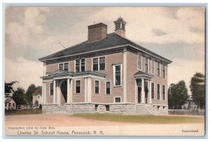 c1905's Charles Street School House Penacook New Hampshire NH Antique Postcard