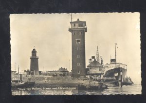 RPPC HOLLAND VAN HOSK HAVEN V=MET HARWICHSTEIGER VINTAGE REAL PHOTO POSTCARD