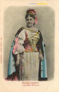 Magyar Magnasnao Ungarische Edeldame Undivided Back Handcolored Postcard Hungary