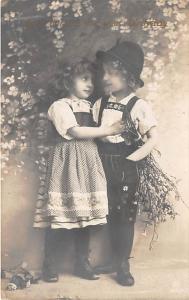 Little boy & girl Child, People Photo 1911 