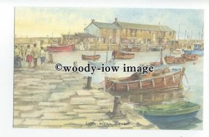 DS414 - Somerset - Lyme Regis Harbour & The Cobb Artist- David Skipp - Postcard