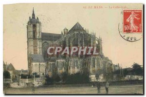 Old Postcard Le Mans Cathedral