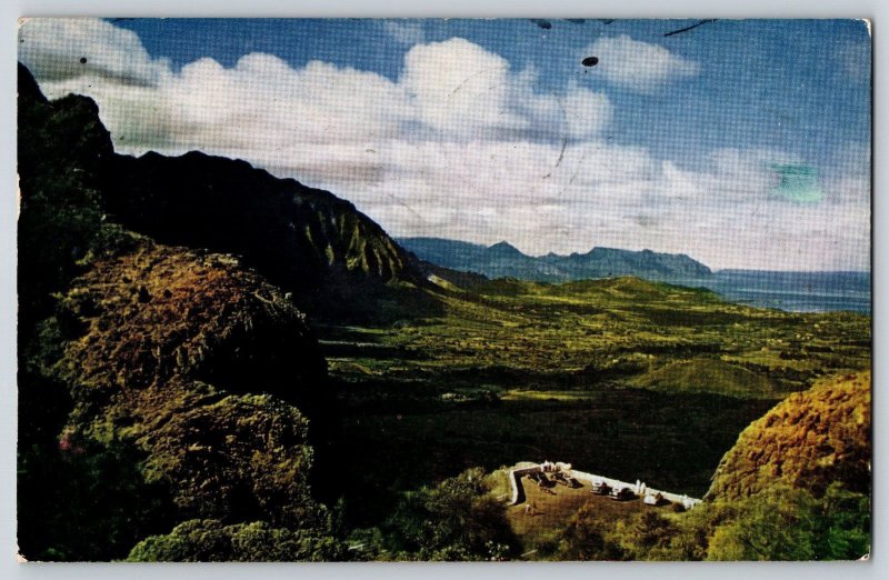 Postcard Nuuanu Pali Hawaii Posted 1949  Mountain