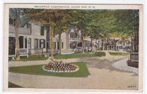 Broadway Campground Alton Bay New Hampshire 1928 postcard