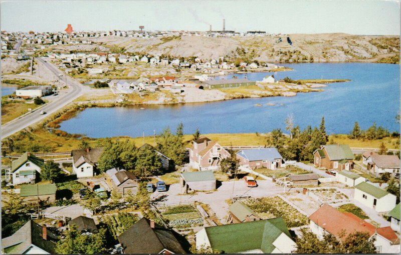 Flin Flon Manitoba MB Ross Lake Town View Unused Vintage Postcard F94