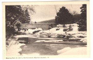 Bowring Park Bridge in Winter, St. John's Newfoundland