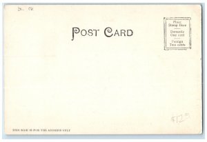 Indian Territory Oklahoma OK Postcard Masonic Block Muskogee Building c1905