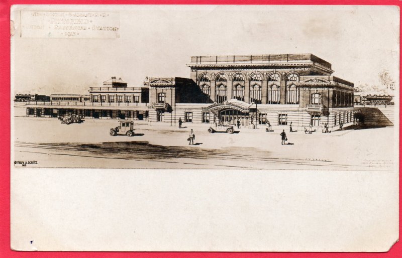 12716 Boston & Albany Railroad Pittsfield Union Passenger Station Mass. 1913