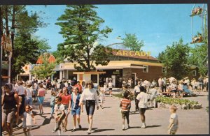 New Hampshire SALEM Canobie Park showing the Arcade - Chrome