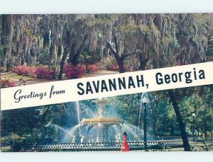 Unused Pre-1980 TWO VIEWS ON CARD Savannah Georgia GA ho7414-12