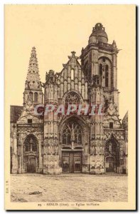 Senlis Old Postcard St. Peter's Church