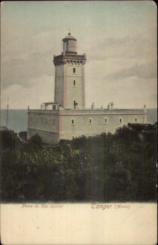 Tanger Morocco Tangier c1910 Postcard -Cap Spartel Lighthouse c1905 Postcard