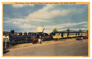 Postcard TRAIN SCENE Las Vegas Nevada NV AQ6572
