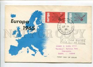 421303 Ireland to GERMANY 1965 year EUROPA CEPT real posted First Day COVER