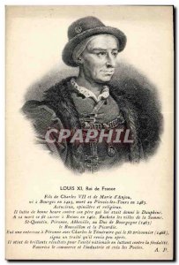 Old Postcard King Louis XI of France