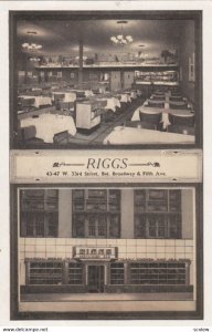 NEW YORK CITY , 1930s ; RIGGS Restaurant & Bar