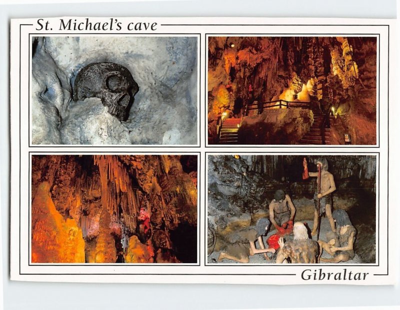 Postcard St. Michael's Cave Gibraltar