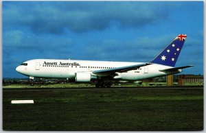 Airplane Ansett Australia Boeing 767-277 VH-RMD (CN 22692 / FN 24) Postcard