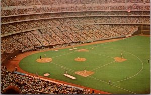 Postcard Cincinnati Riverfront Stadium Reds Baseball Game, Ohio