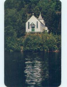 Pre-1980 CHAPEL ON FOURTH LAKE Adirondacks - Old Forge - Fourth Lake NY A7478