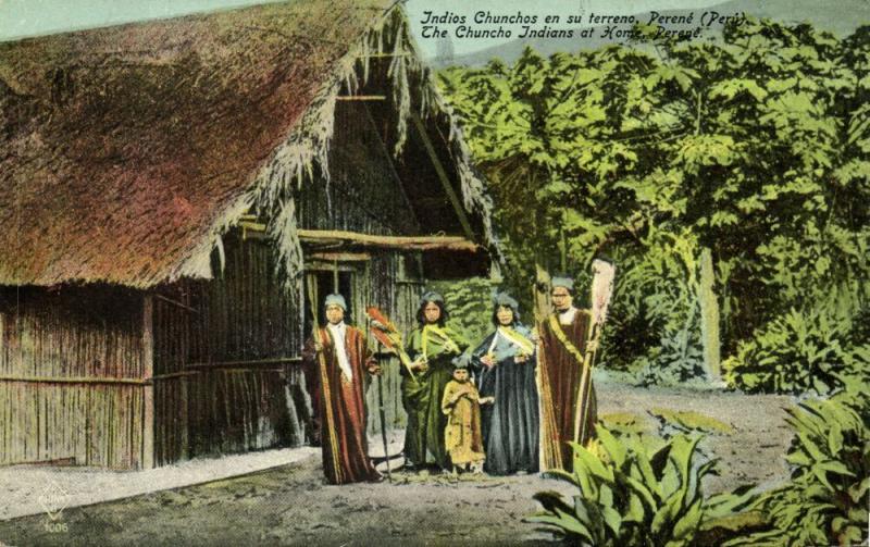 peru, PERENÉ, Native Chuncho Indians at Home (1910s)