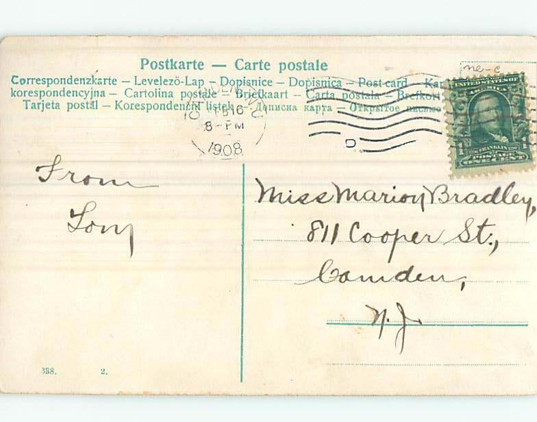 Divided-Back birthday TWO CUTE GIRLS HOLDING HANDS o7221