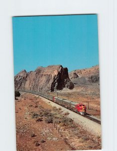 Postcard Amtrak Train On The Santa Fe Passes Devil's Footstool, New Mexico