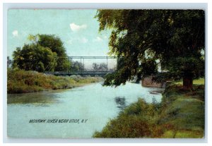 1908 Mohawk River Near Utica New York NY Antique Posted Postcard