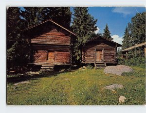 Postcard Wooden houses, Finland