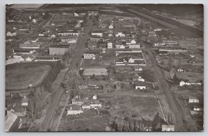 Nez Perce ID Idaho RPPC Aerial View of Town Real Photo Postcard K24