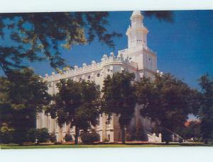 Unused Pre-1980 CHURCH SCENE St. George Utah UT hs6754