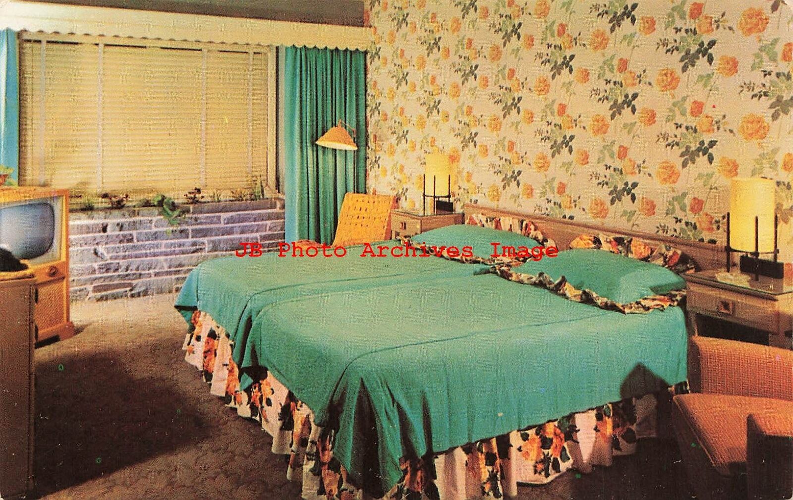 NY, Rochester, New York, Kirby's Ultra Modern Motel, Room Interior