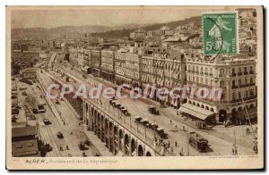 Postcard Old ALGIERS Boulevard Republic