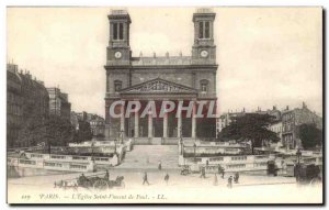 Old Postcard Paris The Church of Saint Vincent de Paul